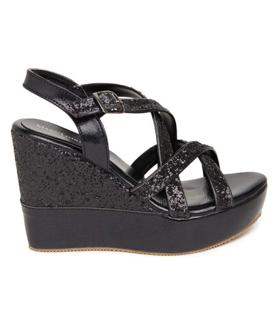 Marc Loire Black Wedges Heels - 7