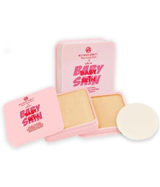 Adbeni Baby Skin Compact Powder 25gm | Whitening Oil Control & Silky Moisturizing (Shade-01)