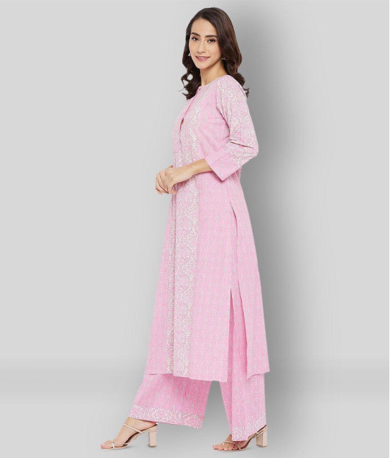 Tissu - Multicolor Straight Cotton Womens Stitched Salwar Suit ( Pack of 1 ) - XXL