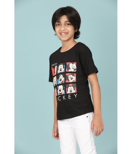 Rydho - Black Cotton Boy's T-Shirt ( Pack of 1 ) - None