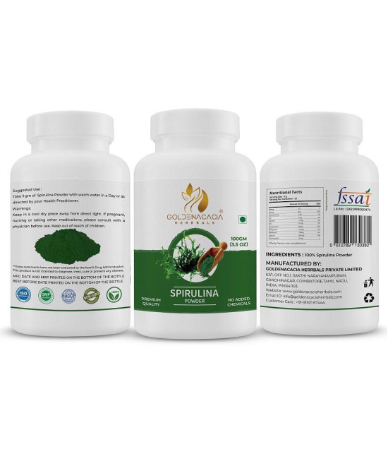 GOLDENACACIA HERRBALS Spirulina 100g Powder 1 gm