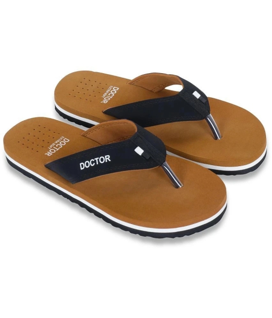 DOCTOR EXTRA SOFT - Tan Mens Thong Flip Flop - None