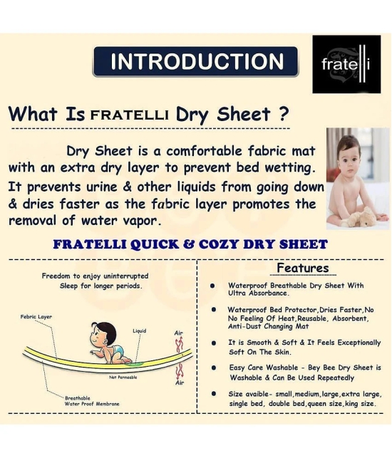 Fratelli Rust Laminated Waterproof Sheet ( 140 cm × 100 cm - 1 pcs ) - Large - upto 240 cm length