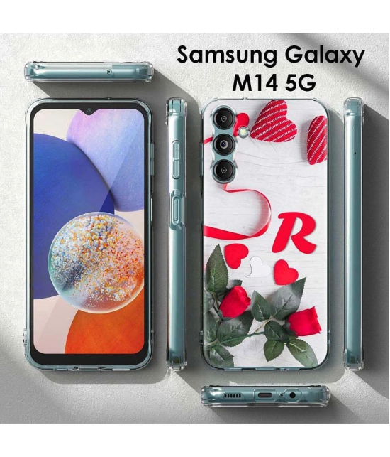 NBOX - Multicolor Printed Back Cover Silicon Compatible For Samsung Galaxy M14 5G ( Pack of 1 )