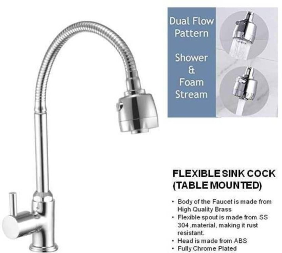 ANMEX Heavy Sink Spray Dexy-Deck Mounted Bib Tap Faucet (Deck Mount Installation Type) (Tap for Kitchen