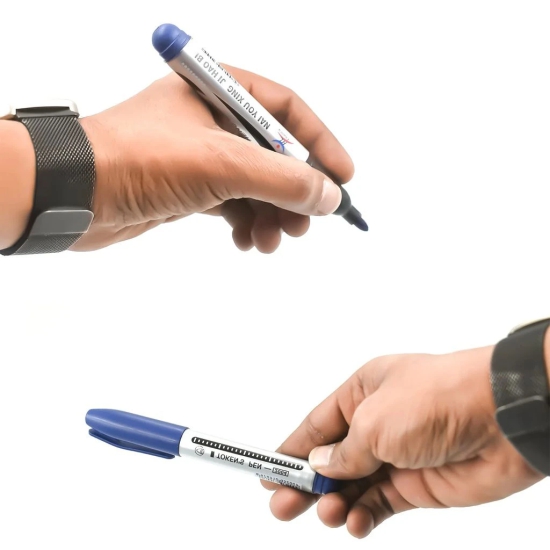 URBAN CREW 10PC BLUE MARKER AND PEN USED IN STUDIES AND TEACHING WHITE BOARDS IN SCHOOLS AND INSTITUTES FOR STUDENTS.