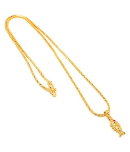 Jewar Mandi - Golden Pendant ( Pack of 1 ) - Golden