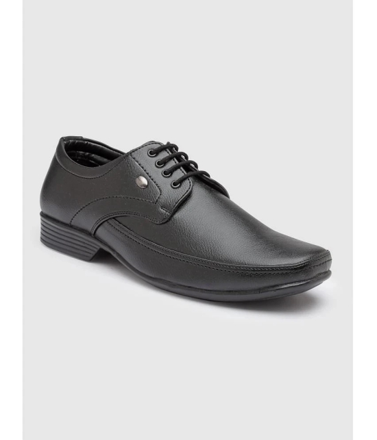 Action Black Mens Derby Formal Shoes - None