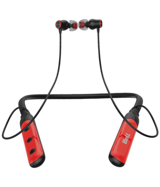 Bell  BLBHS 138  Bluetooth Bluetooth Earphone In Ear Powerfull Bass Red