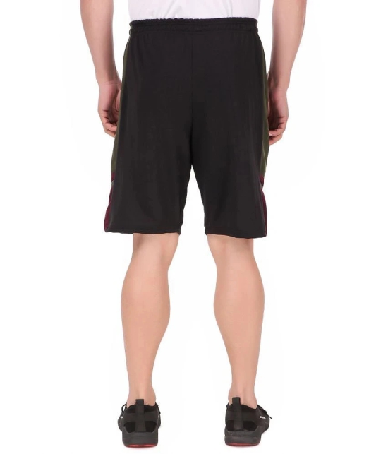 KZALCON Black Cotton Blend Outdoor & Adventure Shorts Single - None