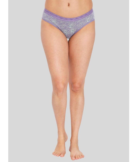 ILRASO - Purple Cotton Printed Women's Briefs ( Pack of 1 ) - None