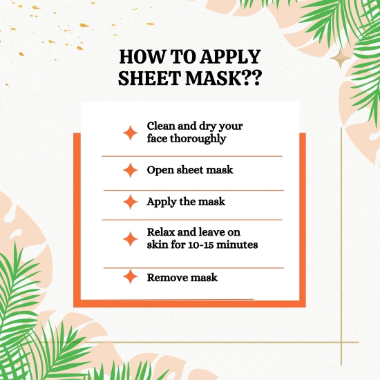 De-Tan Face Sheet Mask (Potato & Papaya)