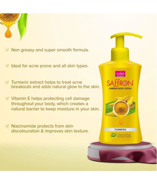 VI-JOHN Saffron Turmeric Fairness Body Lotion for Men & Women 250ml