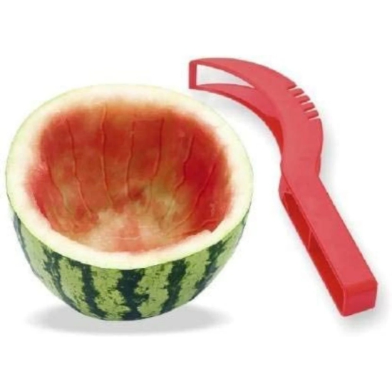 Pack Of_3 Plastic Handle Watermelon Slicer Knife (Color: Assorted) PID37299