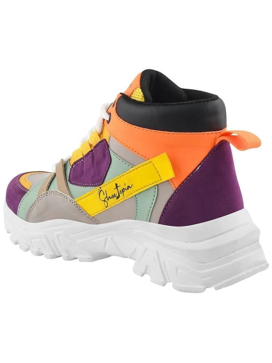 Shoetopia Multicolor Womens Sneakers - None