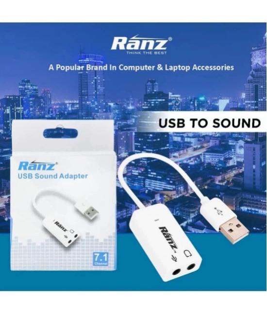 Ranz 1 port USB Connector USB TO SOUND 7.1 adapter