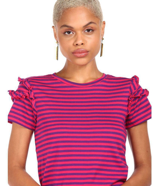 Sugr - Cotton Blend Pink Women's Regular Top ( Pack of 1 ) - None