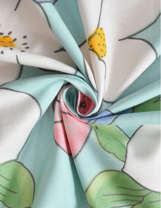 MORADO Polycotton Double Duvet Cover/Rajai Cover/Blanket Cover with Zipper (90x100 Inches, Daisy)