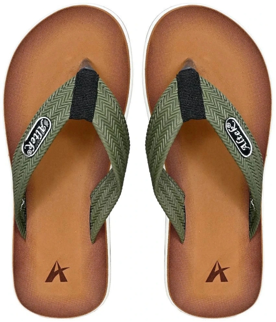 Altek - Green Mens Thong Flip Flop - None