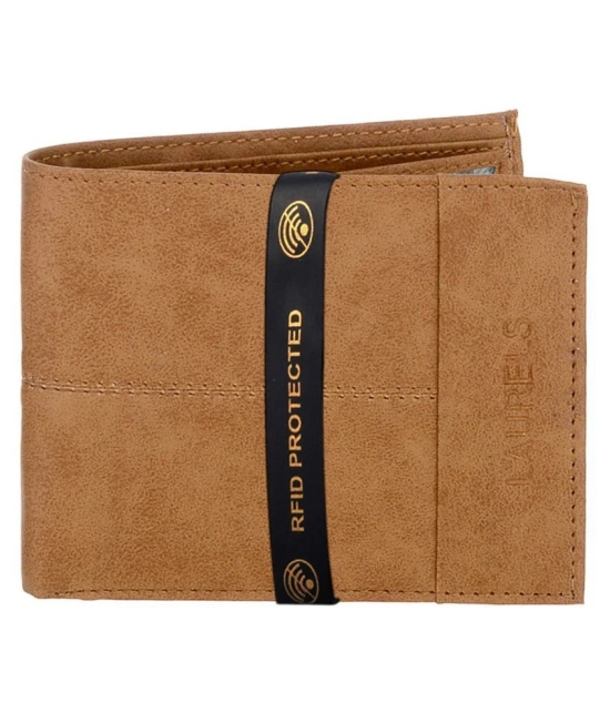 Laurels PU Beige Casual Regular Wallet