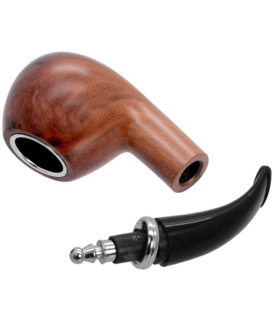 JMALL Brown 13 cm Wooden Pipe - Pack of 1