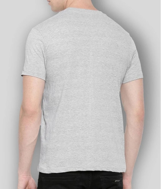 SKYRISE - Grey Cotton Slim Fit Mens T-Shirt ( Pack of 1 ) - None