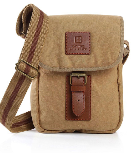 Swiss Military - Beige Textured Messenger Bag - Beige