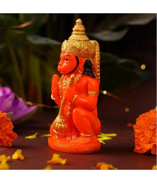 ServDharm Resin Lord Hanuman Idol ( 12.25 cm )