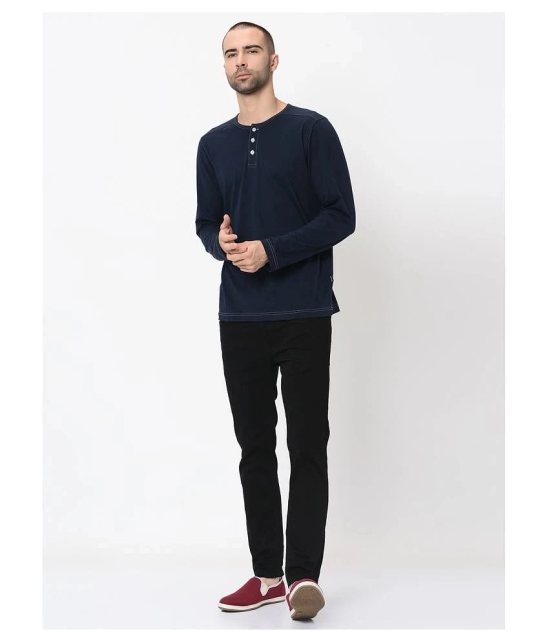 Rigo Navy Cotton T-Shirt - M