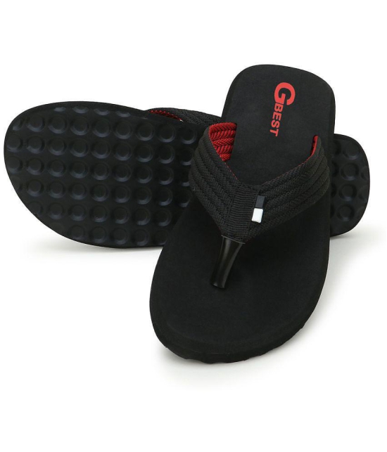 GBest - Black Men''s Thong Flip Flop - None