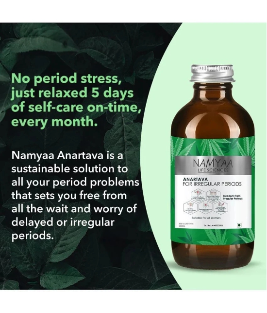 Namyaa Ayurvedic Formulation Anartava Syrup For Irregular Periods, 200 Ml Pack Of 1