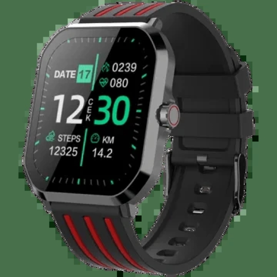 Croma Velocity AW Smartwatch with Bluetooth Calling (49.76mm AMOLED Display, IP68 Water Resistant, Black Strap)