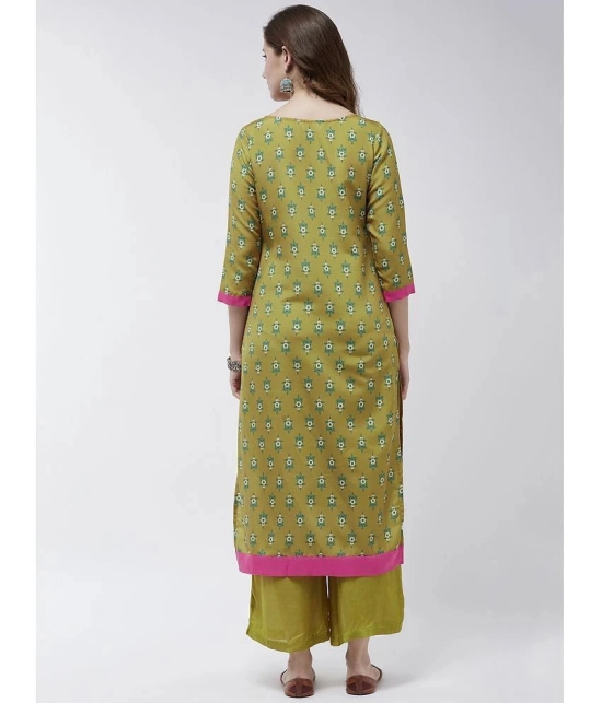 Pannkh - Multicolor Viscose Womens Straight Kurti ( Pack of 1 ) - None