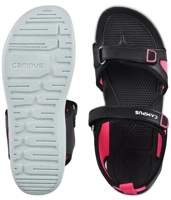 Campus Black Floater Sandals - None