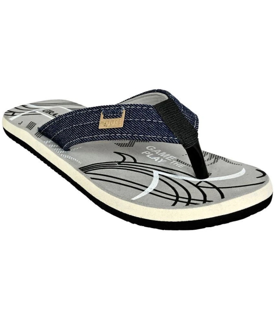 GRASS WALK Grey Mens Thong Flip Flop - None