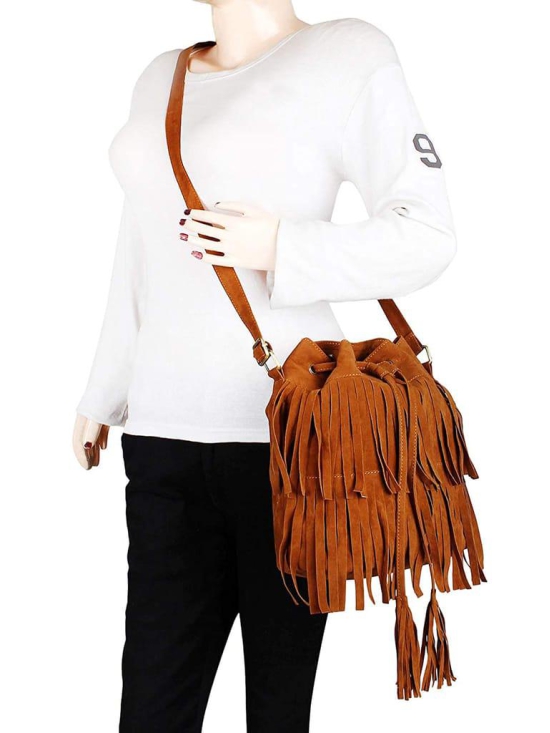 Lychee bags Women's Beige PU Sling brown  Bag