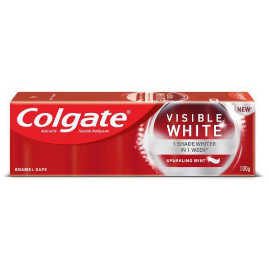 Colgate Visible Dazzling White Sparkling Mint Toothpaste 100 Gms