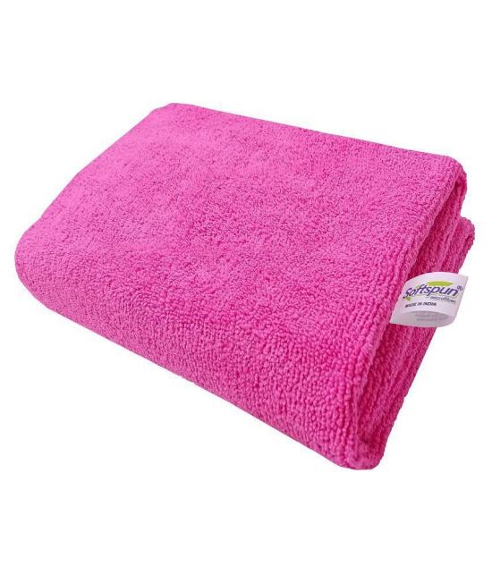 SOFTSPUN Single Terry Bath Towel Pink - Pink