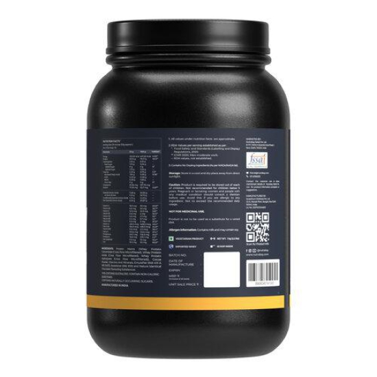 Nutrabay Gold Tri Blend Whey Protein Powder - 1kg, Rich Chocolate Creme | 25g Protein, 5.5g BCAA | Concentrate, Isolate, Hydrolyzed Protein | Muscle Growth & Recovery | Gym Supplement for Men & Women