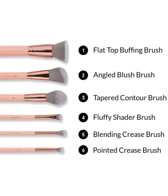 Lenon Petite Chic 6 Piece Synthetic Foundation Brush,Concealer Brush 6 Pcs 100 g