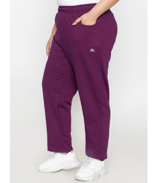 YHA - Purple Fleece Womens Running Trackpants ( Pack of 1 ) - None