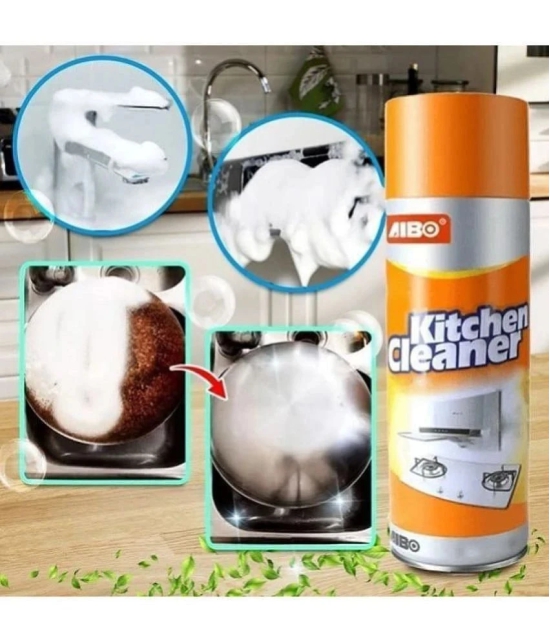 DHS Mart Oil-Grease Stain Remover Spray All Purpose Cleaner Foam Kitchen Cleaner Spray Foam Cleaner Bubble Cleaner 450 mL