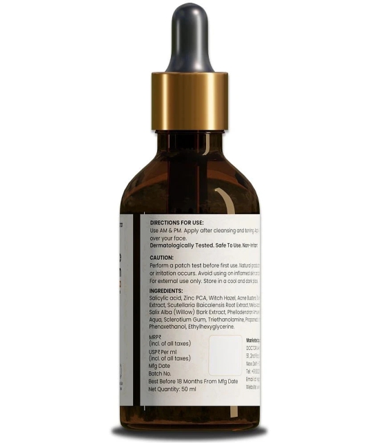 myUpchar 2% Salicylic Acid + Zinc PCA Anti Acne Face Serum - 50 ml | Reduces Blemishes & Dark spots