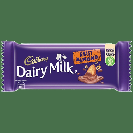 Cadbury Dairy Milk Roast Almond Chocolate, 36 Gms