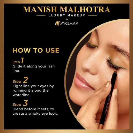 Manish Malhotra Nail Lacquer + Manish Malhotra Glitter Eyeliner