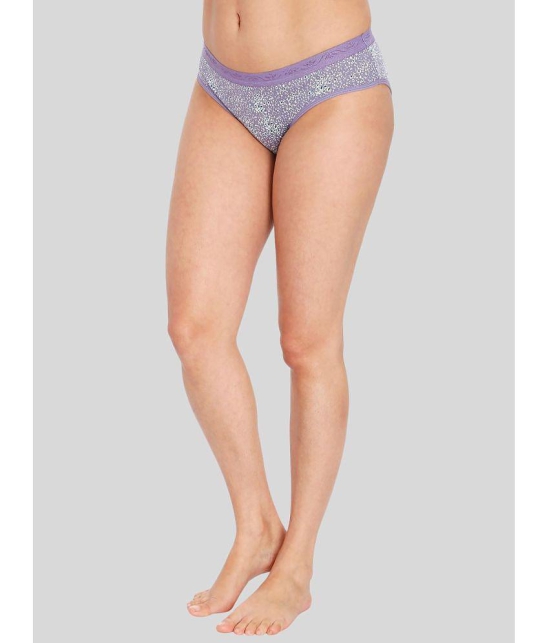 ILRASO - Purple Cotton Printed Women's Briefs ( Pack of 1 ) - None