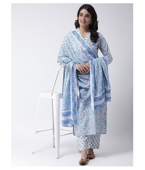 Hangup Blue Chanderi Dupatta