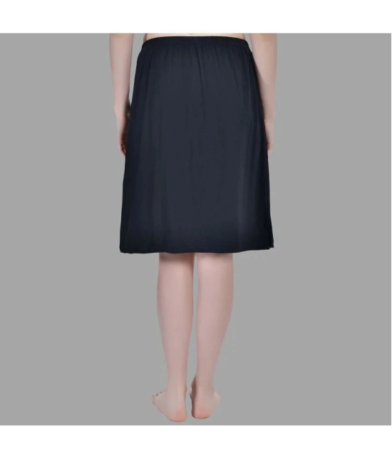 AIMLY Black Cotton Womens Straight Skirt ( Pack of 2 ) - None