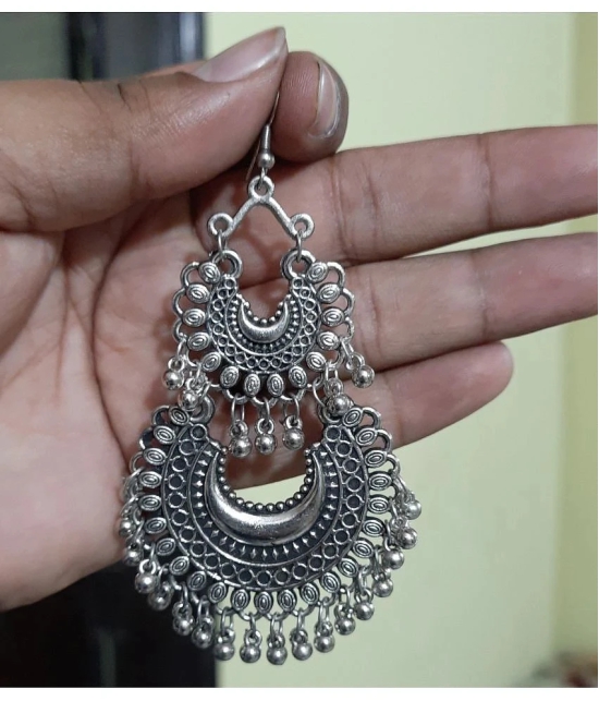 Samridhi DC Silver Bali Earrings ( Pack of 3 ) - Silver