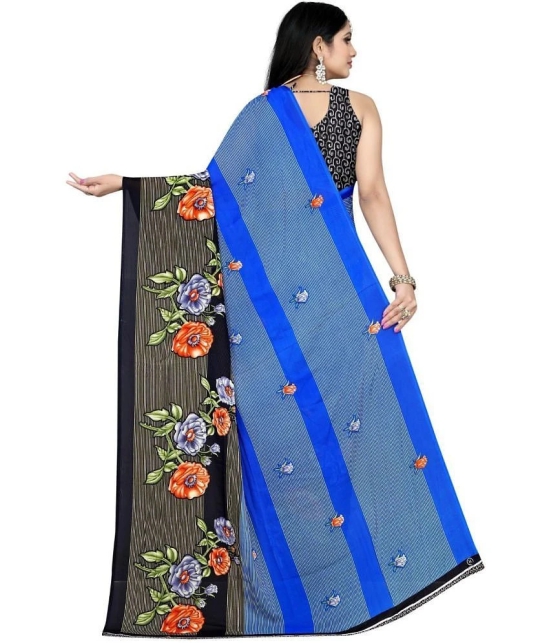 LEELAVATI - Multicolor Georgette Saree With Blouse Piece ( Pack of 2 ) - Multicolor